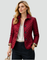 Women's Quilted Jacket Button-Down Collar Lightweight Fall Transitional Coat - Victrafia