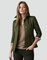 Women's Quilted Jacket Button-Down Collar Lightweight Fall Transitional Coat - Victrafia