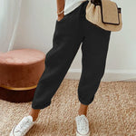 Women's Relaxed Linen Pants Drawstring Waist Casual Summer Joggers - Victrafia