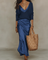 Women's Satin Slip Maxi Dress V-Neck Formal Evening Wedding Guest - Victrafia