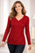Women's Sequin V-Neck Long Sleeve Top Party Evening Glitter Slim Fit - Victrafia