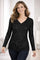 Women's Sequin V-Neck Long Sleeve Top Party Evening Glitter Slim Fit - Victrafia