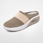 Women's Slip-On Mule Sneakers Breathable Mesh Air Cushion Casual Walking Shoes - Victrafia