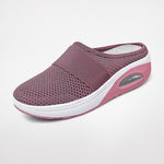Women's Slip-On Mule Sneakers Breathable Mesh Air Cushion Casual Walking Shoes - Victrafia