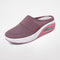 Women's Slip-On Mule Sneakers Breathable Mesh Air Cushion Casual Walking Shoes - Victrafia