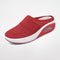 Women's Slip-On Mule Sneakers Breathable Mesh Air Cushion Casual Walking Shoes - Victrafia