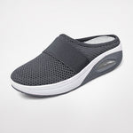 Women's Slip-On Mule Sneakers Breathable Mesh Air Cushion Casual Walking Shoes - Victrafia