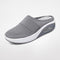 Women's Slip-On Mule Sneakers Breathable Mesh Air Cushion Casual Walking Shoes - Victrafia