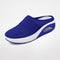 Women's Slip-On Mule Sneakers Breathable Mesh Air Cushion Casual Walking Shoes - Victrafia