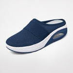 Women's Slip-On Mule Sneakers Breathable Mesh Air Cushion Casual Walking Shoes - Victrafia