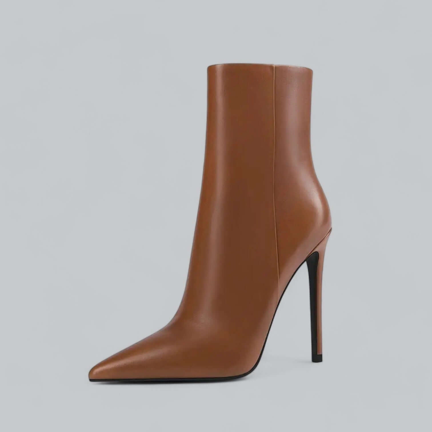 Women's Stiletto Heel Ankle Boots Pointed Toe Side Zip Evening Party - Victrafia