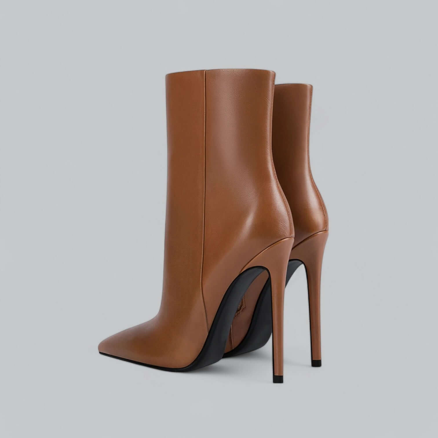 Women's Stiletto Heel Ankle Boots Pointed Toe Side Zip Evening Party - Victrafia