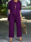 Women's Three-Piece Pant Set Wide-Leg Pants Cardigan Tank Top Office Workwear Business Casual - Victrafia