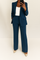 Women's Two-Piece Pant Suit Tailored Blazer Wide-Leg Trousers Office Workwear Business Casual - Victrafia