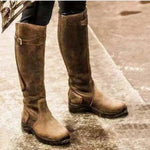Women's Waterproof Knee-High Riding Boots Equestrian Tall Leather-Look Winter Country - Victrafia