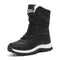 Women's Waterproof Snow Boots Lace-Up Mid-Calf Winter Hiking Insulated Faux Fur - Victrafia