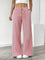 Women's Wide Leg Striped Pants Drawstring Casual Summer Flowy Trousers - Victrafia