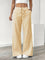 Women's Wide Leg Striped Pants Drawstring Casual Summer Flowy Trousers - Victrafia